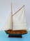 Vintage Wooden Galway Hooker Model Ship, Image 10