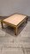 Brass and Travertine Coffee Table 4