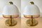 Italian Murano Glass and Brass Lamps by Roberto Pamio for Fabbian, 1970s, Set of 2 10