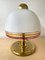 Italian Murano Glass and Brass Lamps by Roberto Pamio for Fabbian, 1970s, Set of 2, Image 1