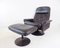 Leather DS 50 Tulip Chair & Ottoman from De Sede 1