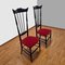 Vintage Chiavari Stühle mit hoher Rückenlehne, Italien, 1950er, 2er Set 2