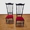 Vintage Chiavari Stühle mit hoher Rückenlehne, Italien, 1950er, 2er Set 4