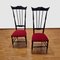 Vintage High Back Chiavari Chairs, Italy, 1950s, Set of 2 4