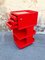 Vintage Italian Red Office Trolley Cabinet by Pellis Giovanni for Stile Neolt, 1960s 3