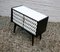 Black and White Cabinet with a Glass Top, 1950s, Image 11