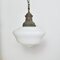Lampe à Suspension d'Église Antique en Verre Opalin 1