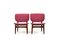 Dänische Sessel mit Schalen Rückenlehnen, 1950er, 2er Set 1