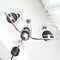 Mid-Century Portuguese Glass and Chrome Chandelier, 1960s, Image 11