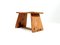 Vintage Swiss Wooden Stool or Side Table, Image 1