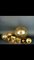 Milchglas Hängelampe und Wandleuchten Set von Doria Leuchten 7