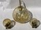 Frosted Glass Hanging Lamp and Wall Sconces Set from Doria Leuchten, Set of 3 14
