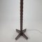 Dutch Amsterdamse School Black Oak Floor Lamp, 1930s 8