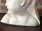 Busto de Putto o niña de mármol de Carrara blanco, años 40, Imagen 7