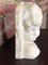 Bust of Putto or Little Girl in White Carrara Marble, 1940s 8