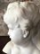 Büste von Putto oder Little Girl aus weißem Carrara Marmor, 1940er 6