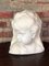 Bust of Putto or Little Girl in White Carrara Marble, 1940s 1