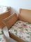 Poltrona e poggiapiedi vintage in canna e canna con cuscini in stile cinese, Stati Uniti, anni '70, set di 2, Immagine 8