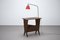 Reconstruction Side Table with Reading Lamp, 1950s 1