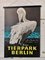 Vintage Tierpark Berlin Zoo Poster mit Pelikan, 1970er 2