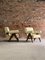 PJ-010806 Chandigarh Easy Lounge Sofa & Armchairs by Pierre Jeanneret, 1950s, Set of 3 4