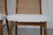Beech Wood Chairs with Woven Back, 1950s, Set of 2 20