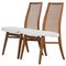 Beech Wood Chairs with Woven Back, 1950s, Set of 2 1