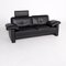 Black Leather Sofa from Brühl & Sippold 2