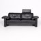 Black Leather Sofa from Brühl & Sippold 4