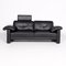 Black Leather Sofa from Brühl & Sippold 1