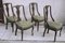 Oak Chairs with Arched Backrests, England, 1870s, Set of 4, Image 1