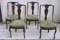 Oak Chairs with Arched Backrests, England, 1870s, Set of 4 2