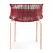 Purple Cielo Stacking Chair with Armrest by Sebastian Herkner, Image 3
