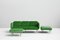 Set of Large Green Alce Sofa and 2 Large Ottomans by Chris Hardy 2