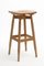 High Natural Oak Dom Stool by Marcos Zanuso Jr, Image 2