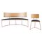 Set of Boomerang Bench & Chair in Black by Cardeoli 1