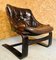 Vintage Danish Lounge Chair in Coco Leather and Rosewood 3