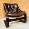 Vintage Danish Lounge Chair in Coco Leather and Rosewood 7