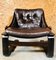Vintage Danish Lounge Chair in Coco Leather and Rosewood 8
