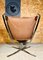 Vintage Leather Low Back Chrome Falcon Chair by Sigurd Russell 11