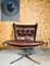 Vintage Leder Falcon Chair mit niedriger Rückenlehne von Sigurd Russell 1