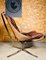 Vintage Leder Falcon Chair mit niedriger Rückenlehne von Sigurd Russell 8