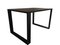 Rectangular Iron Cube Table with Embedded Wood Top 4