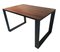 Rectangular Iron Cube Table with Embedded Wood Top 3