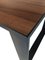 Rechteckiger Eisenwürfel Tisch mit Eingebetteter Holzplatte 6
