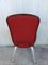 Conference or Dining Chairs in Steel and Red Wool, Set of 17 7