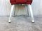 Conference or Dining Chairs in Steel and Red Wool, Set of 17, Image 11