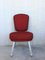 Conference or Dining Chairs in Steel and Red Wool, Set of 17 4