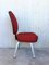 Conference or Dining Chairs in Steel and Red Wool, Set of 17 5