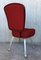 Conference or Dining Chairs in Steel and Red Wool, Set of 17 6